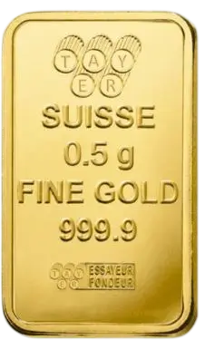 0.5 Gram Gold Bar