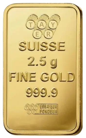 2.5 Gram Gold Bar